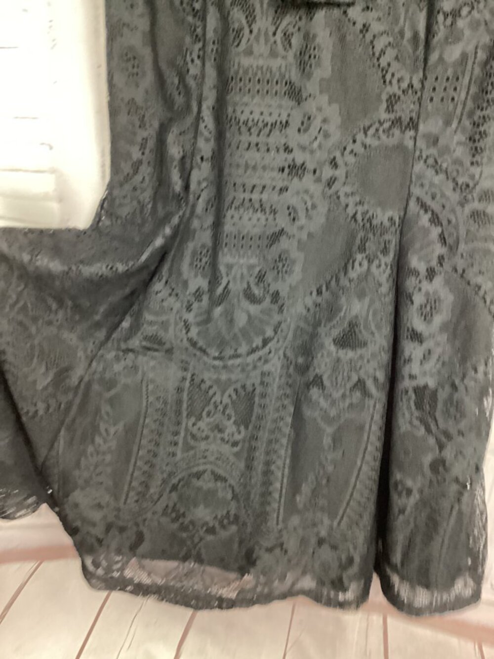 Killstar Black Lace Midi Ruffle Gothic Dress S - Picture 5 of 11